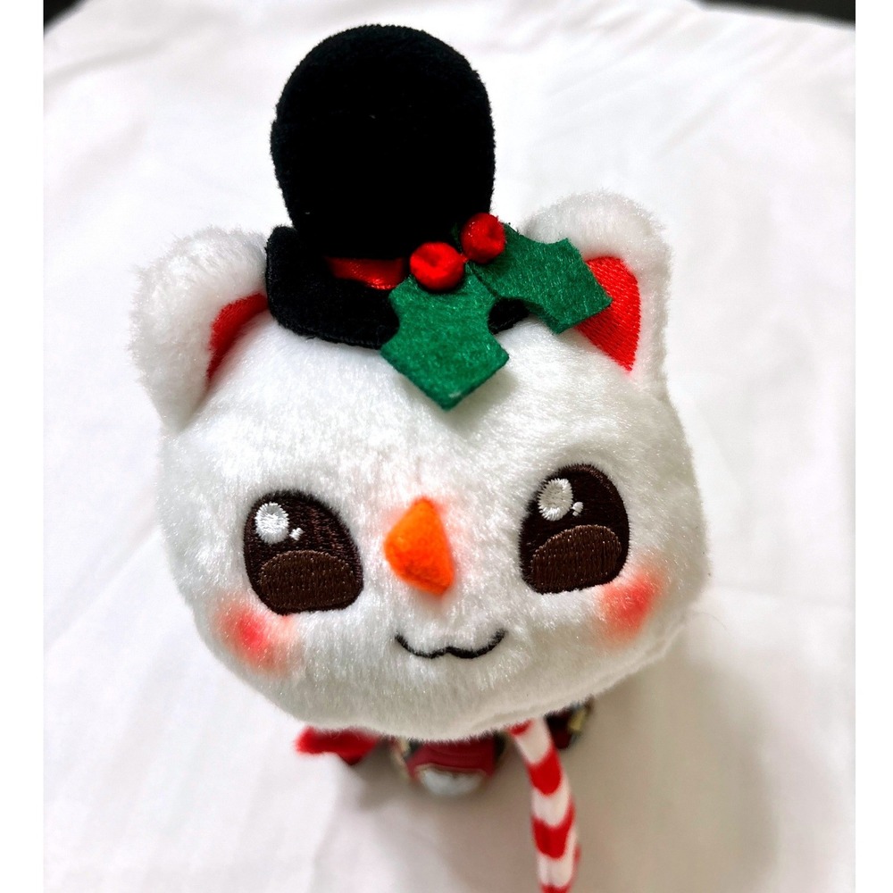 Aphmau MeeMeows Snowman Cat Plush Holiday Christmas White Cat 6 Inch